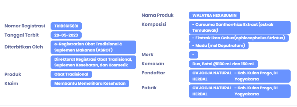 bagusan vitabumin atau hexabumin