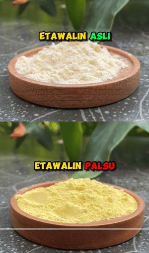 perbedaan warna susu etawalin asli dan palsu