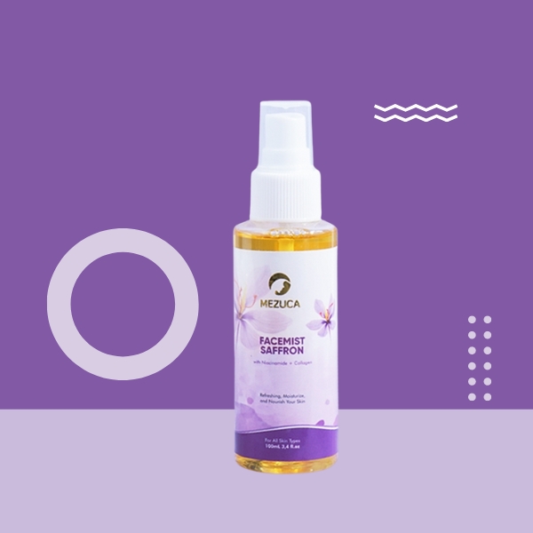 7. Mecuza Face Mist Saffron with Niacinamide Collagen