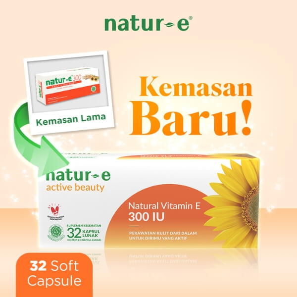 Kemasan Baru Suplemen Vitamin E Natur E 300